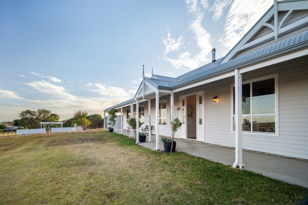 Exterior photography for a Mount Barker Springs Airbnb property